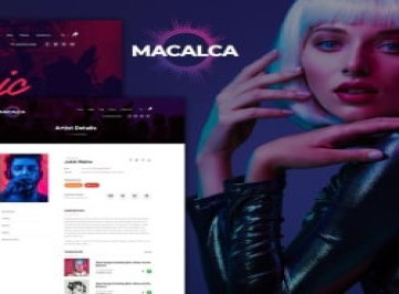 Шаблон  Macalca Music Enthusiast HMTL5
