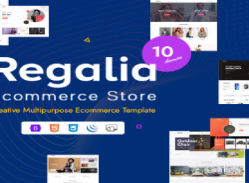 Regalia — многоцелевой HTML-шаблон электронной коммерции