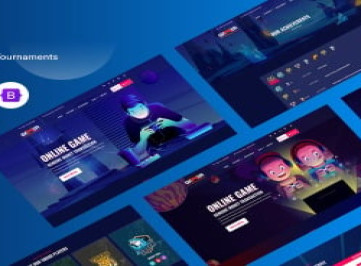 Gamer - HTML-шаблон онлайн-турниров по киберспорту и играм
