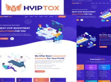 Hyiptox - Инвестиционный -шаблон Hyip