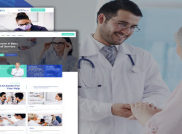 Шаблон  многопрофильной медицинской клиники Медвита