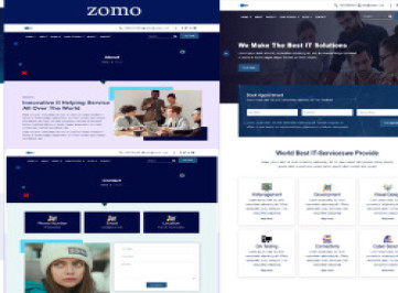 Zomo-IT Solutions & Services Company Шаблон 
