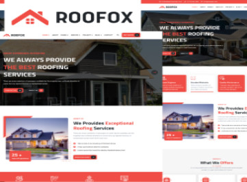 Roofox - -шаблон кровельных услуг