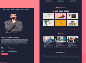 Многоцелевой шаблон  Masud Personal Portfolio