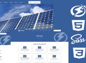 Solaren - Солнечная энергия Html5 Css3 Тема Шаблон веб-