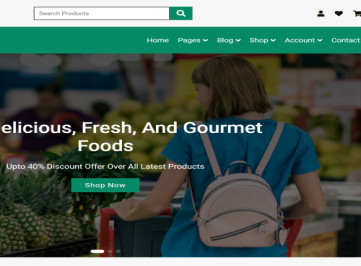 GreenMart - многостраничный HTML-шаблон продуктового магазина