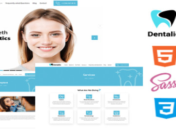 Dentalic - Стоматологическая эстетика и стоматологическая клиника Html5 Css3 Тема