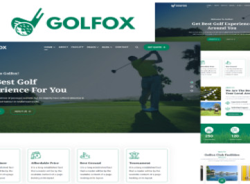 Golfox - Шаблон  для гольф-клуба