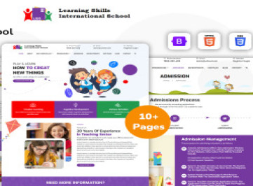 Learning Skill School - -шаблон сайта детской школы