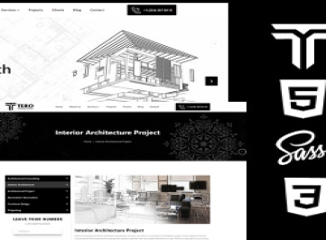 Tero - Дизайн интерьера Html5 Css3 Тема