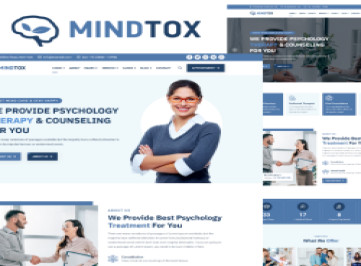Mindtox - Психолог, психология, терапия и консультирование Шаблон 