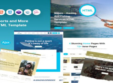 Naturo - Охота, Рыбалка, Услуги на открытом воздухе, Хобби, HTML-