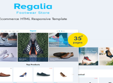 Regalia Footwear Store - Шаблон интернет-магазина