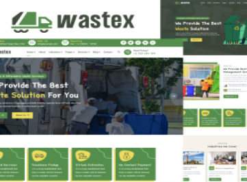 Wastex - Waste Pickup Services  Template