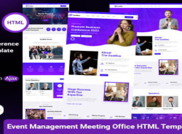 ZooMax - бизнес-конференция, мероприятие, встреча, офис, HTML-