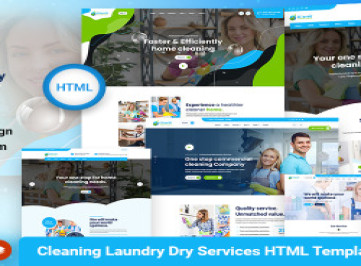 Clianio - Очистка Сухая стирка Услуги прачечной HTML-