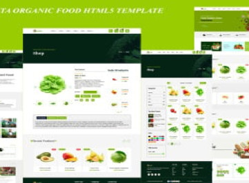  шаблон Vegita Organic Food