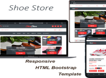 Обувной магазин — адаптивный HTML-шаблон 