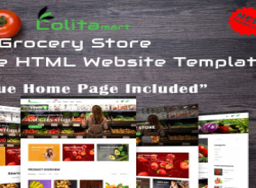 Lolitamart -  HTML-шаблон продуктового магазина