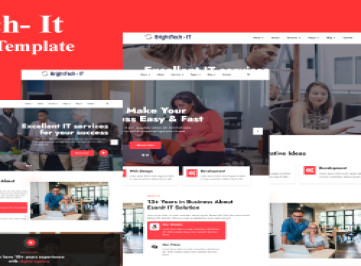 Brighttech IT - HTML-шаблон креативного агентства