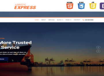 Logistics Express - Шаблон сайта о транспорте и логистике