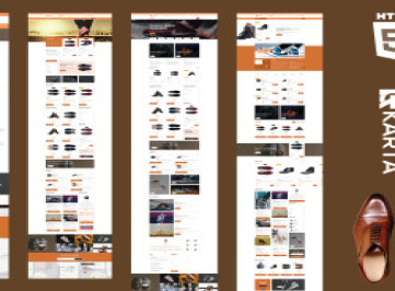 karta Мужская обувь Базар  Шаблон сайта электронной коммерции