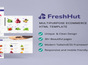 FreshHut — многоцелевой HTML-шаблон электронной коммерции