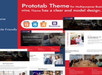 Шаблон многоцелевого бизнес-сайта ProtoTab
