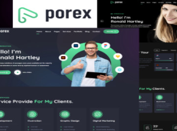 Porex - Шаблон личного портфолио 