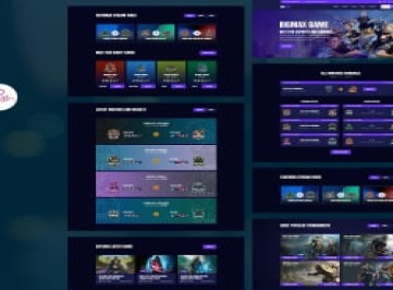 Gamerzy - Шаблон React Js для киберспорта и игр