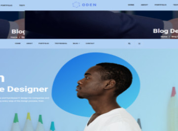 Oden - HTML-шаблон личного портфолио