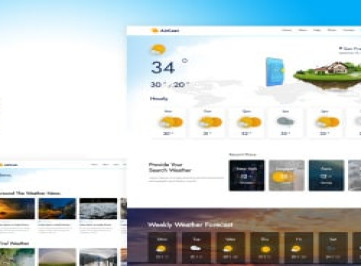 Aircast - Прогноз погоды и новости Шаблон  