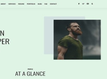 Ajmain - Шаблон React личного портфолио