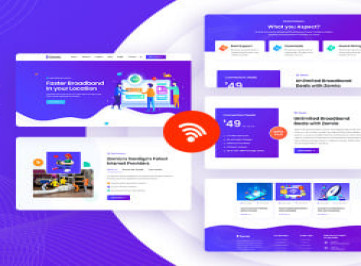 Zomia - шаблон  для интернет-провайдеров и интернет-сервисов