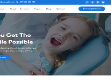 Зуб - стоматолог и стоматологическая помощь HTML-