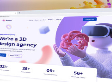Dgency - HTML-шаблон дизайнерского агентства