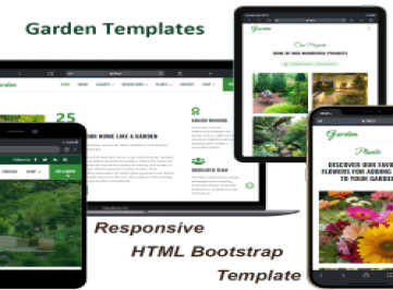 Садовые шаблоны - Отзывчивый HTML 