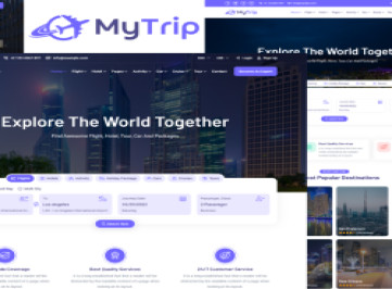 MyTrip - -шаблон для бронирования путешествий