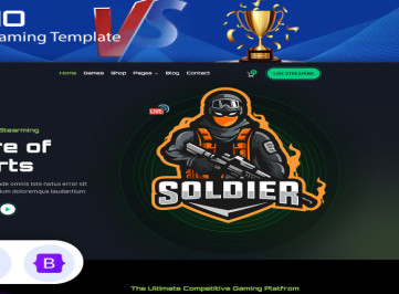 HTML-шаблон Futio для онлайн-турниров по киберспорту и играм