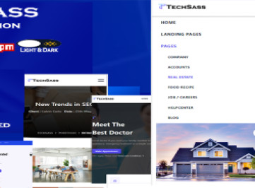 Techsass - ИТ-решение Tailwind и -шаблон цифрового агентства