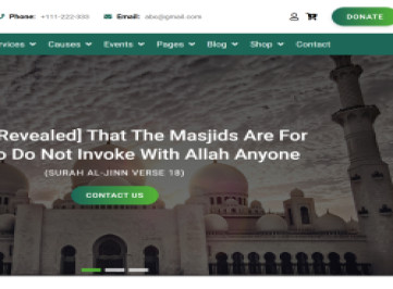 Siraj -  шаблон сайта исламского центра