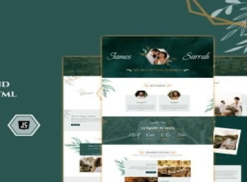 Цветочный — адаптивный HTML-шаблон для свадьбы