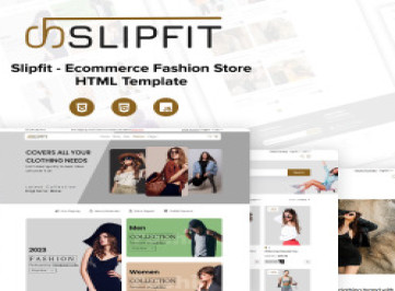 Slipfit — адаптивный HTML-шаблон для электронной коммерции в сфере моды