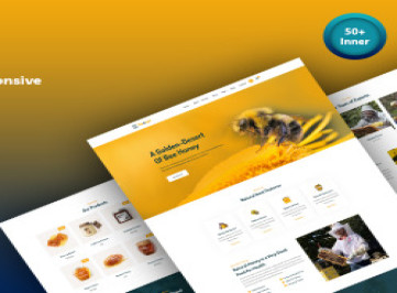 Honeye — адаптивный шаблон сайта «Пчелы и мед»