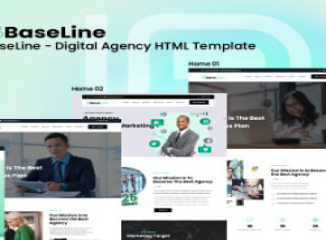 BaseLine — HTML-шаблон цифрового агентства