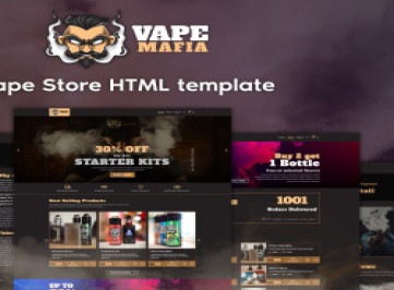 Vape Mafia — шаблон электронной коммерции Vape Store 