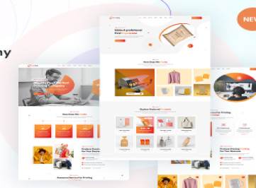 Print-King Printing Company & Design Services Шаблон 