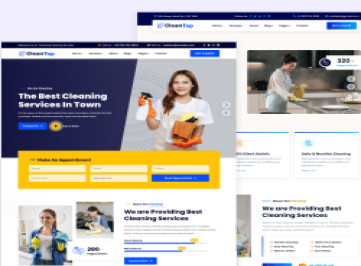 CleanTop - HTML-шаблон службы уборки