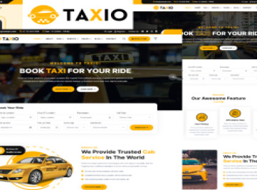 Taxio - -шаблон онлайн-службы такси