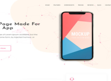 Многоцелевой шаблон  целевой страницы приложения Azapp